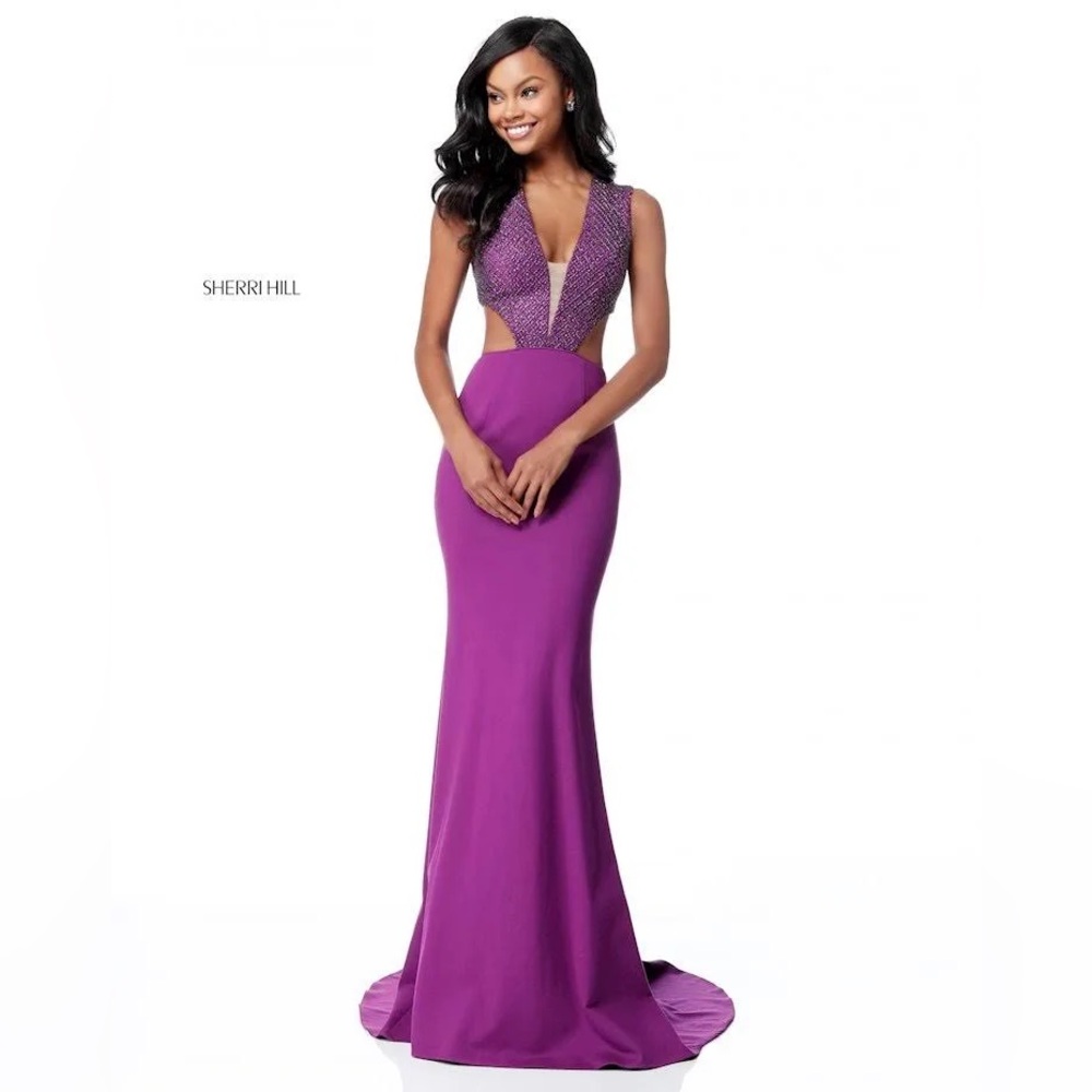 Sherri Hill Purple Dress Style 51698